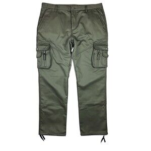 Monkey Sport Men's Hat Trick Fleece Lined Cargo Pants XXL NWT Green Gorpcore